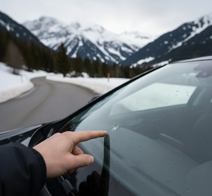 Riparazione Parabrezza Scheggiato: Non Aspettare l'Inverno Svizzero!